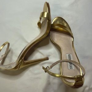Gold Steve Madden Strappy Heels